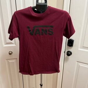 Vans Burgundy T-Shirt with Logo